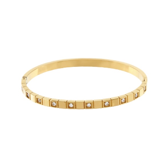 Cystal Station Bangle Bracelet